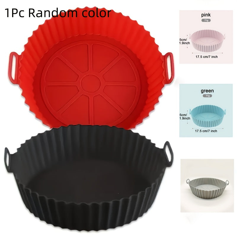 Silicone Air Fryer Pot Reusable Non-Stick Replacement Basket Accessory