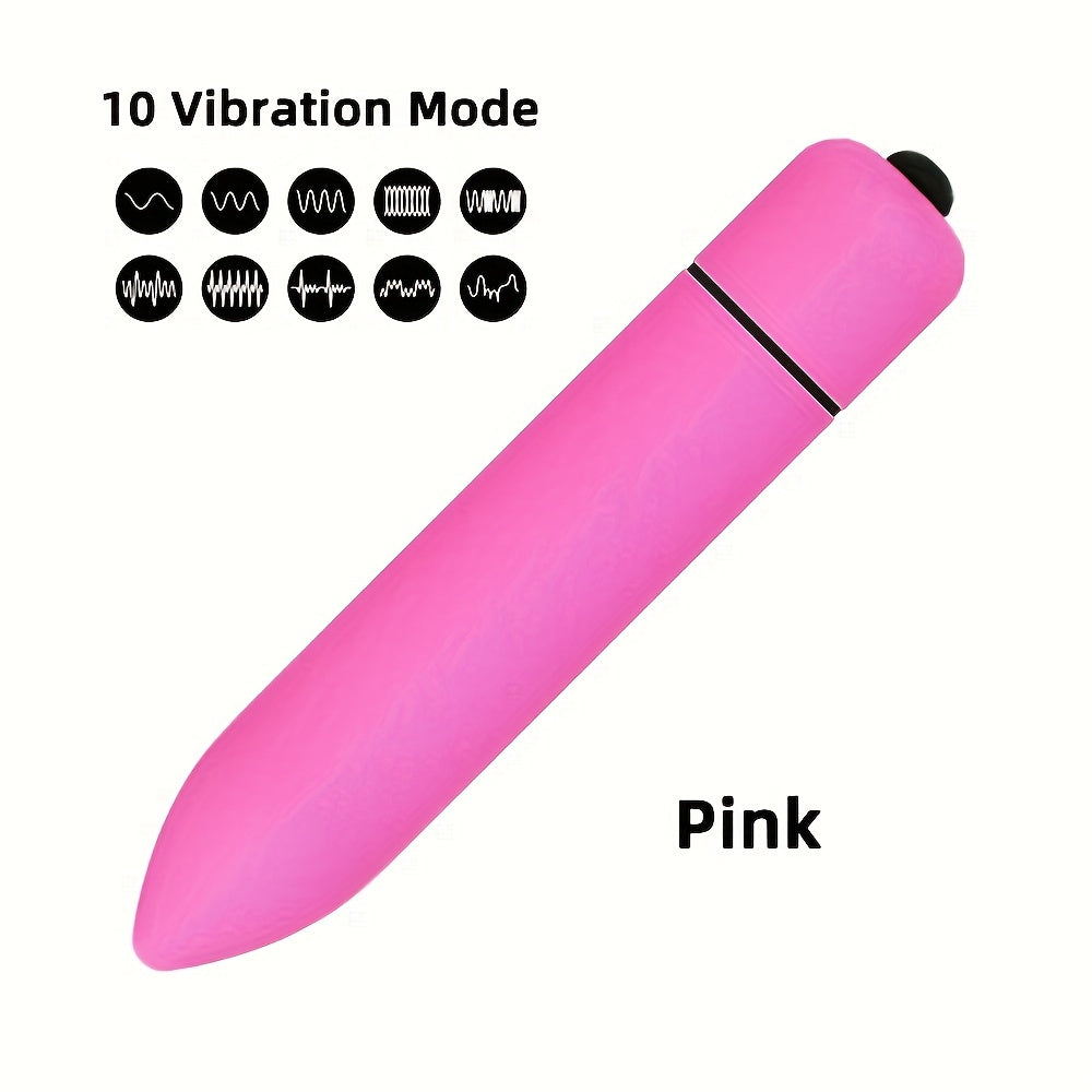 Female Anal and Clitoral Stimulating Bullet with Sharp Tip, 10 Speeds