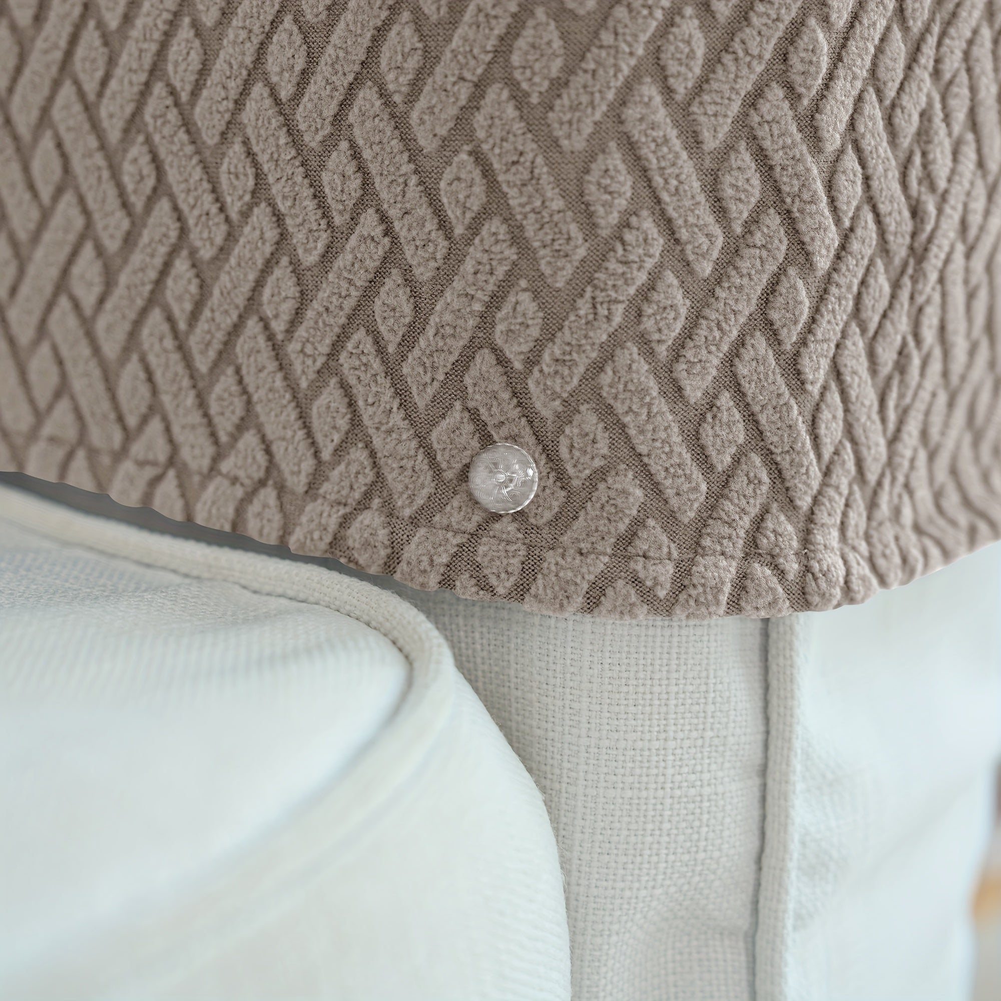 Современные жаккардовые чехлы на подлокотники - набор из 2 штук, растягивающийся чехол, машинная стирка, нескользящий дизайн, защита мебели.