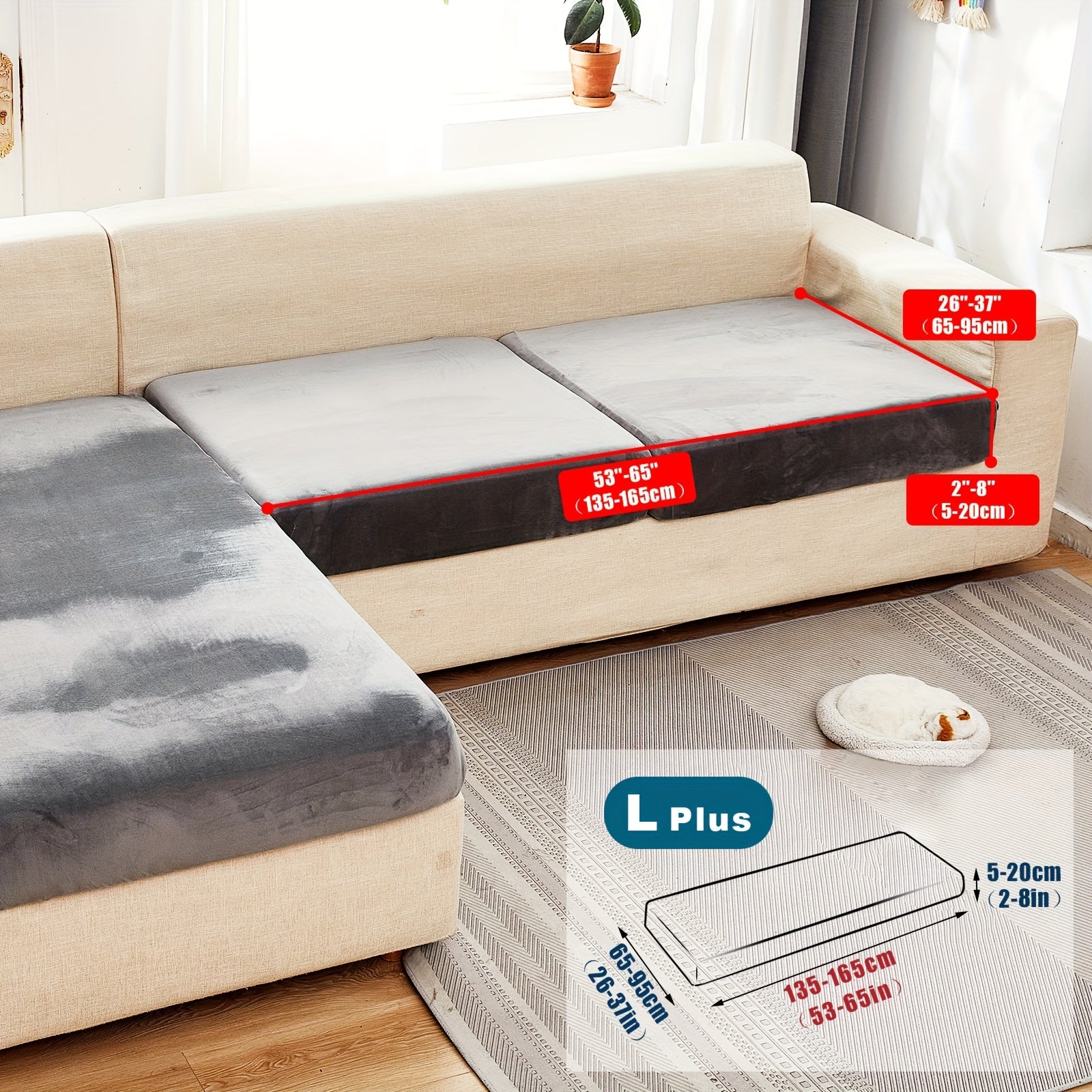 Велюровый чехол для дивана/подушки для домашних животных, пылезащитный и мягкий чехол для дивана для домашнего декора.