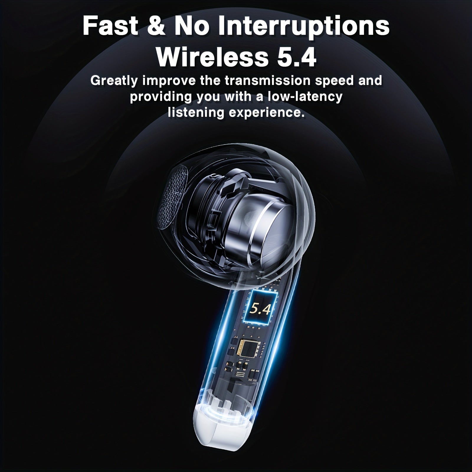 Shovqinni kamaytirish uchun ikki mikrofonli simsiz quloqchinlar, tez ulanish va uzoq kutish vaqti.