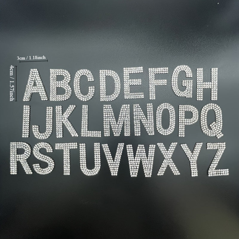 Decorative Rhinestones Crystal Glass Drill with 4cm Capital Letter Rhinestones Water Drill