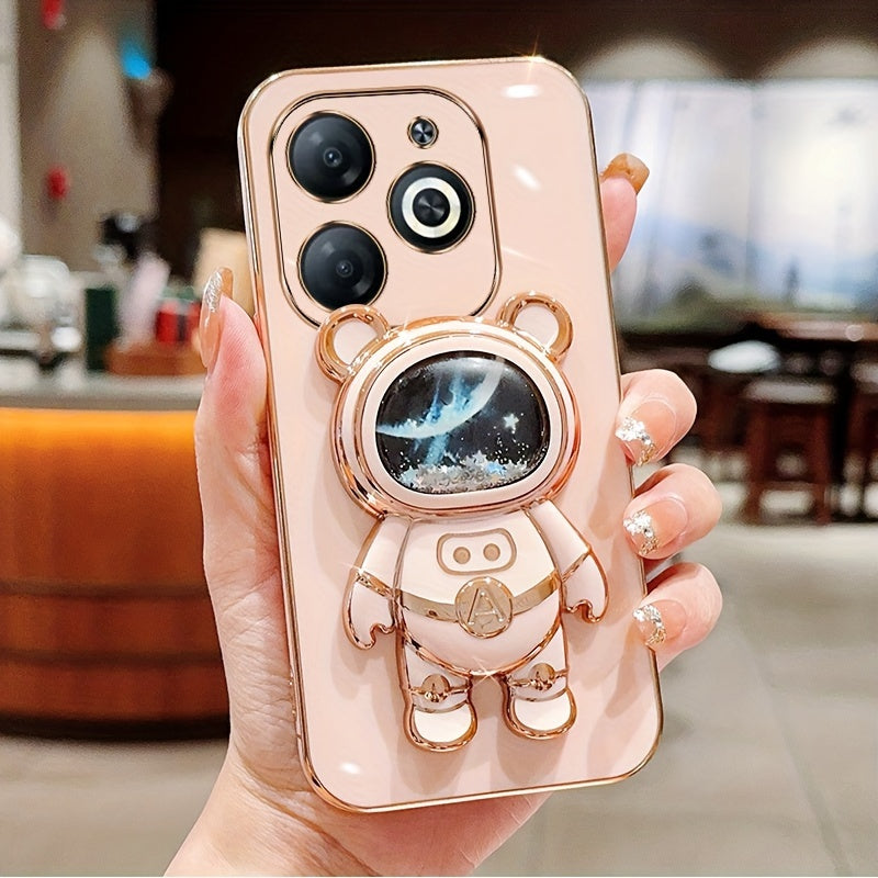 Shockproof TPU Phone Case with Anti-Drop Protection and Built-in Holder for Spark Series Models