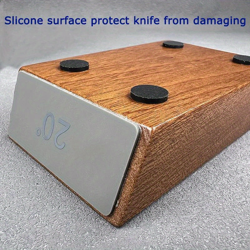 Набор для заточки ножей 15-20 градусов с магнитным держателем и алмазным камнем, кухонный аксессуар