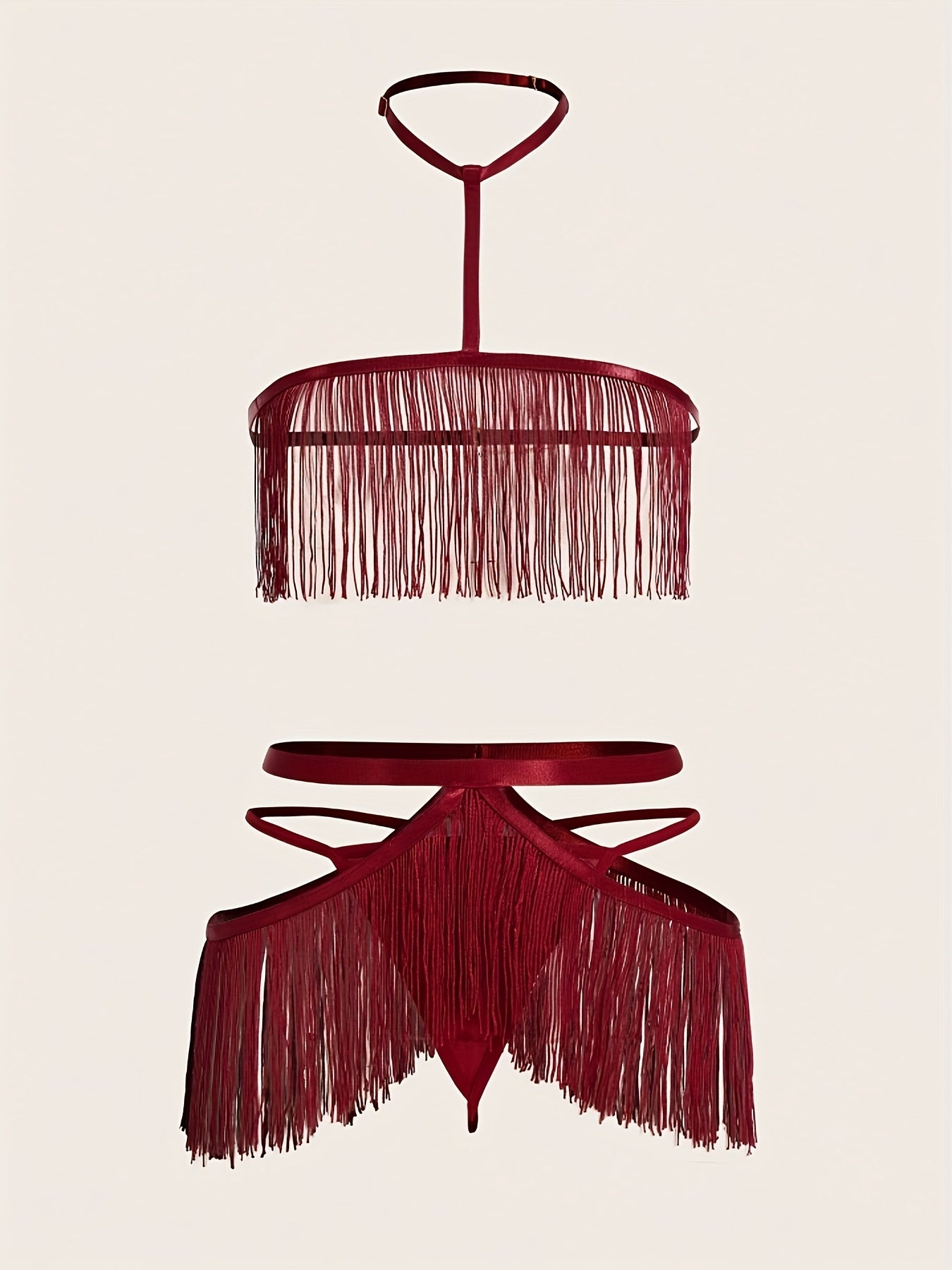 7804 Qizil Poyabzal Jozibador Osma Bo'yin Ichki Kiymalar To'plami Ayollar Uchun