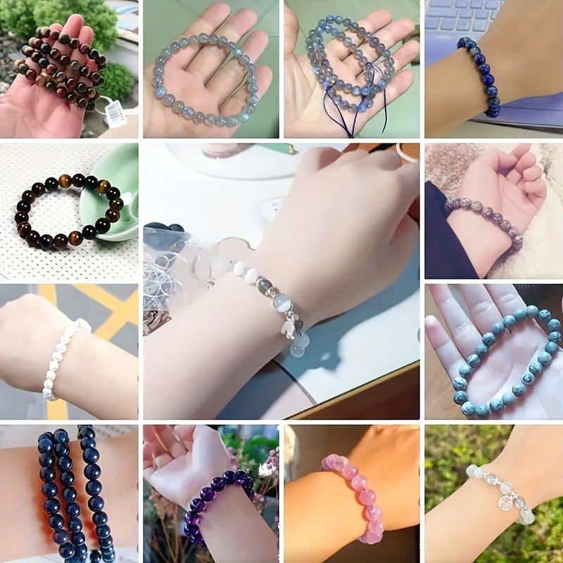 Cuentas de piedra natural ojo de tigre azul, redondas, sueltas, para hacer joyería, 4mm, 6mm, 8mm, 10mm