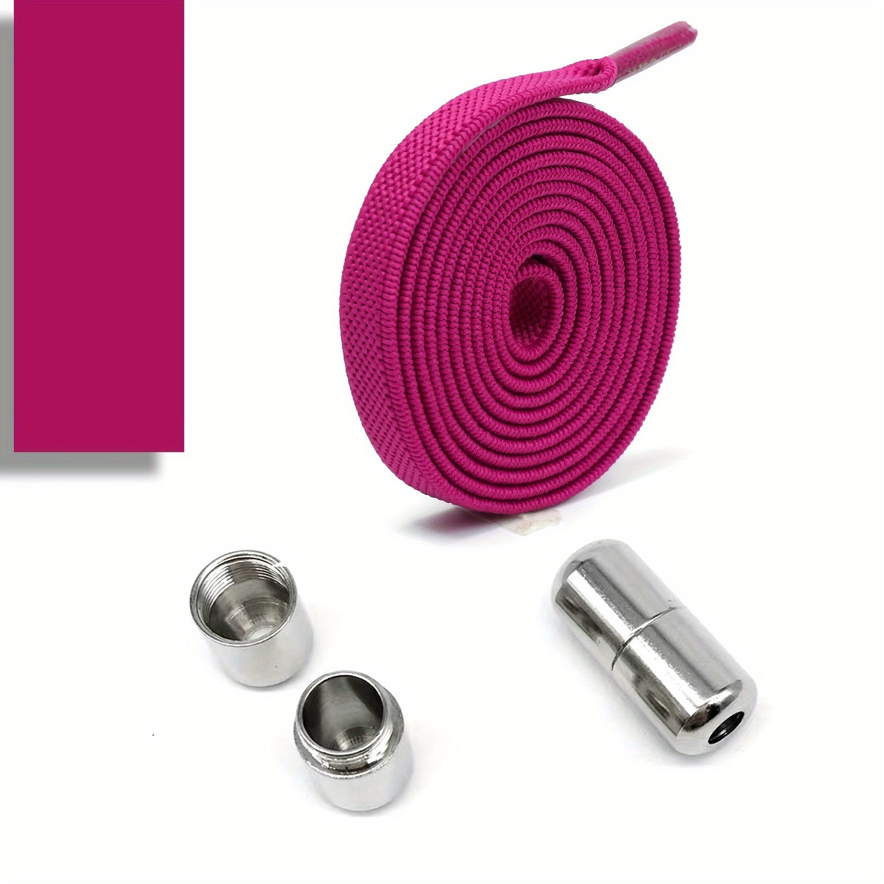 Elastic No-Tie Shoe Laces for Adults with Golden Capsule Buttons