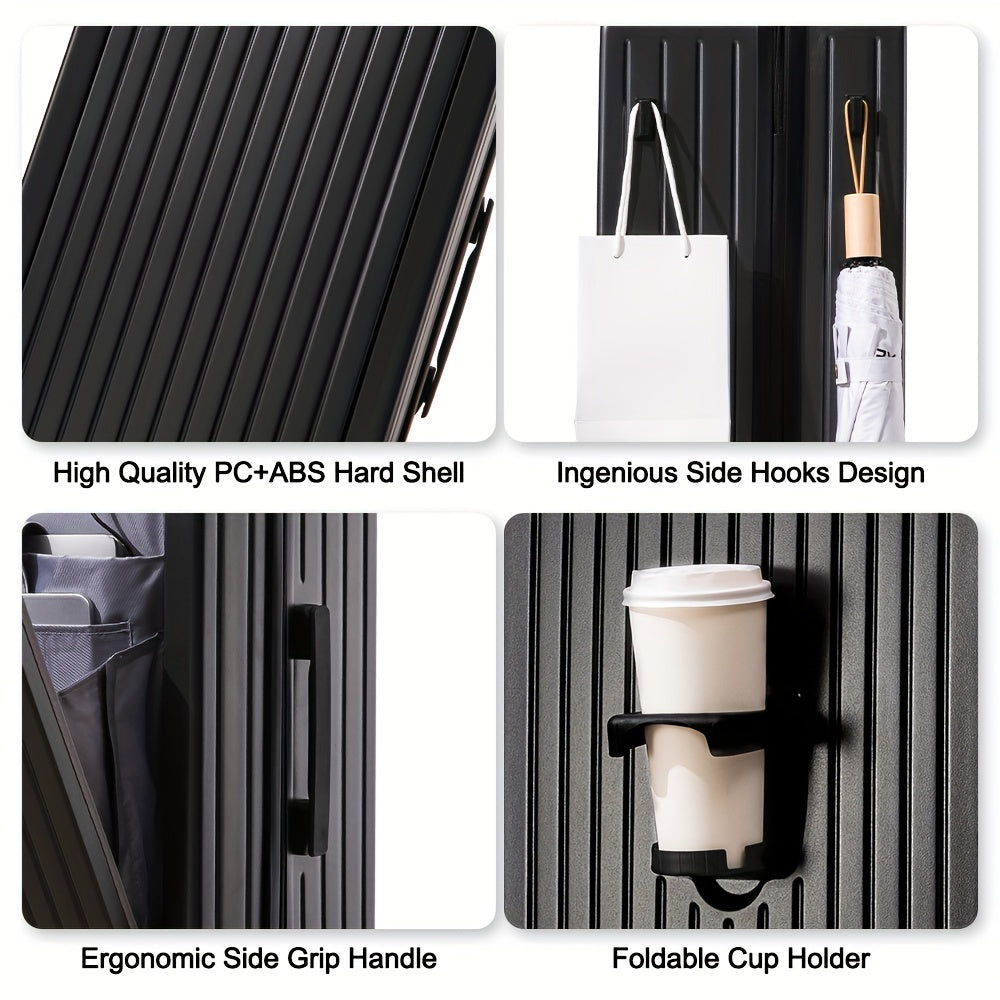 Maleta de carcasa dura con separación de húmedo y seco, rueda giratoria y cerradura con contraseña