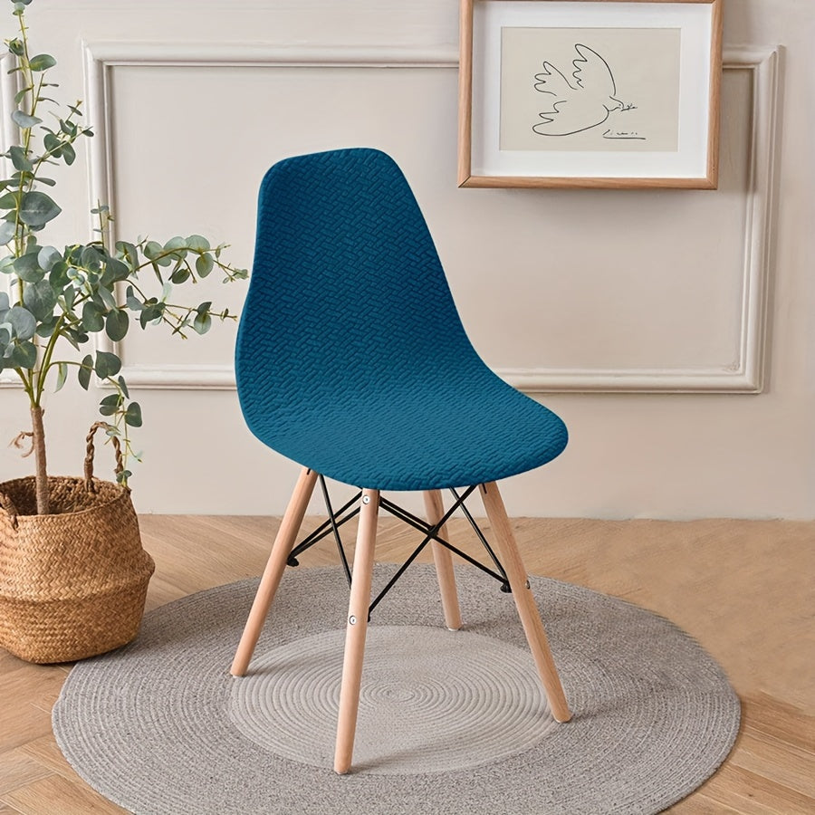 Долговечный, легкий в уходе чехол для классических обеденных стульев из полиэстера и эластана, идеально подходящий для владельцев домашних животных.