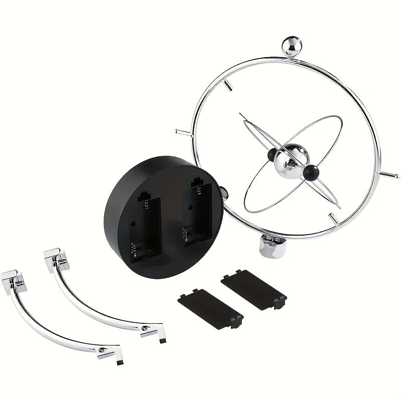 Vintage Battery-Powered Newton's Cradle Desk Decor with Mixed Color Plastic