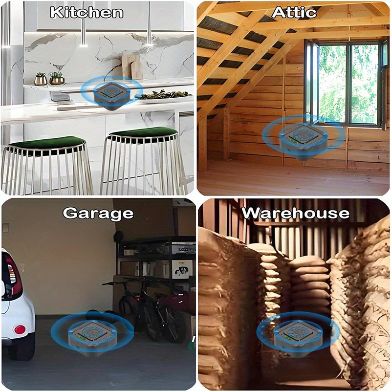 Dispositivo repelente de insectos eléctrico ultrasónico de 1/2 piezas para hogar, oficina y cocina