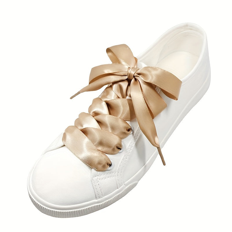 Unisex Polyester Shoelaces Solid Color for Sneakers and Boots