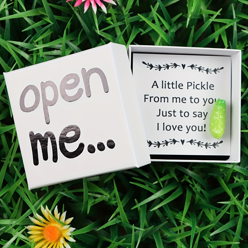 Synthetic Resin Keepsake I Love You A Little Pickle Birthday Gift for Family and Friends