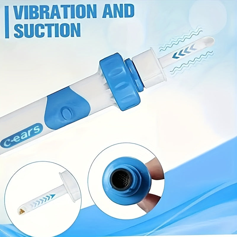Electric Ear Cleaning Device Battery Powered Suction Tool for Ear Wax Removal