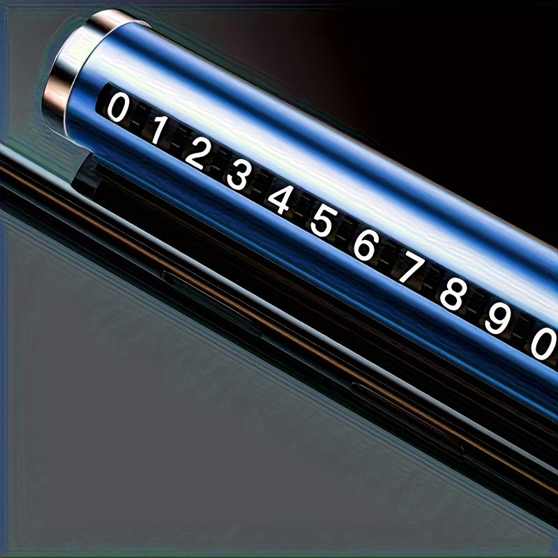 Metal Car Plate with Roller Display for Parking Temporary Phone Number