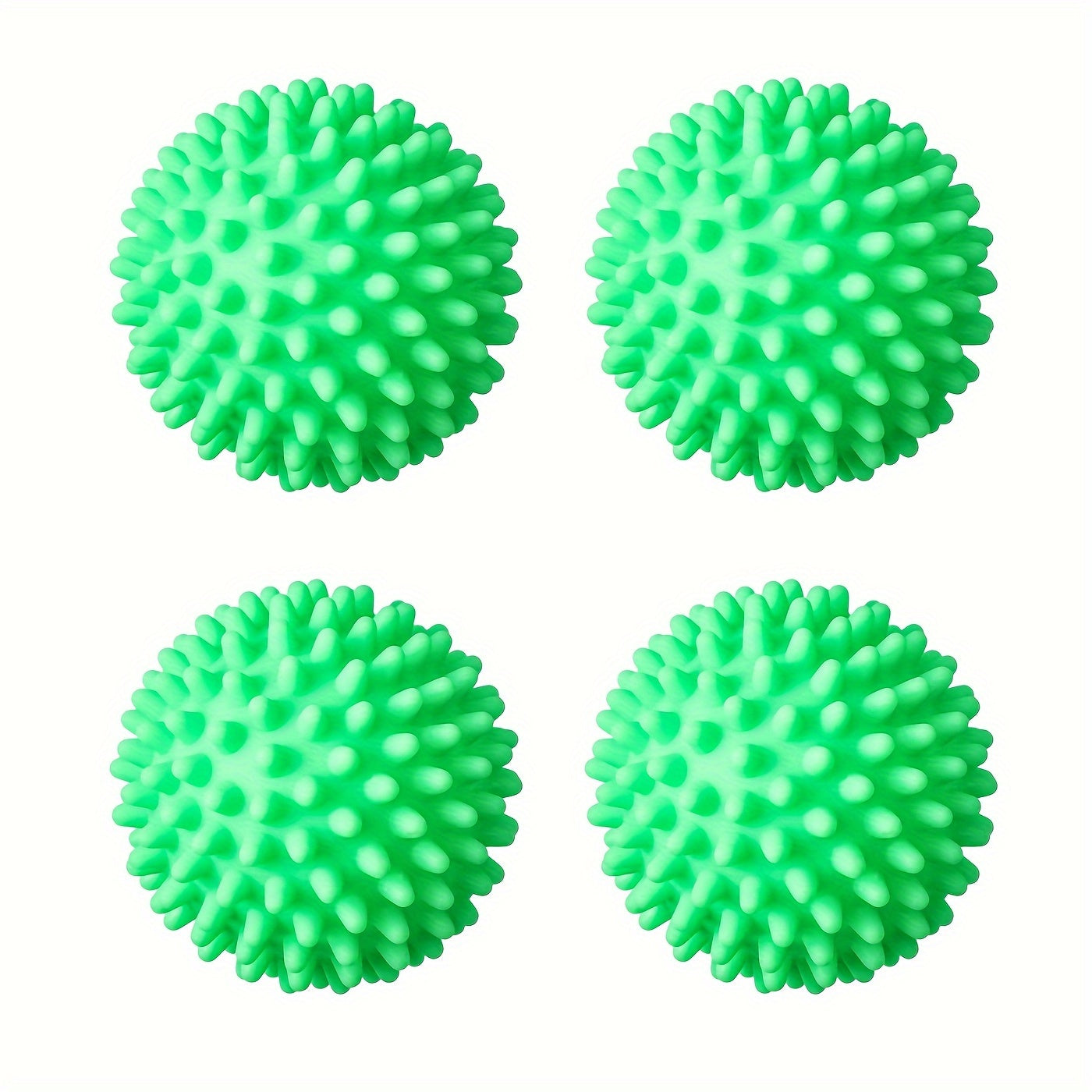 Set of 4 Reusable Laundry Balls for Clothes Dryer Tangle-Free Cleaning and Storage
