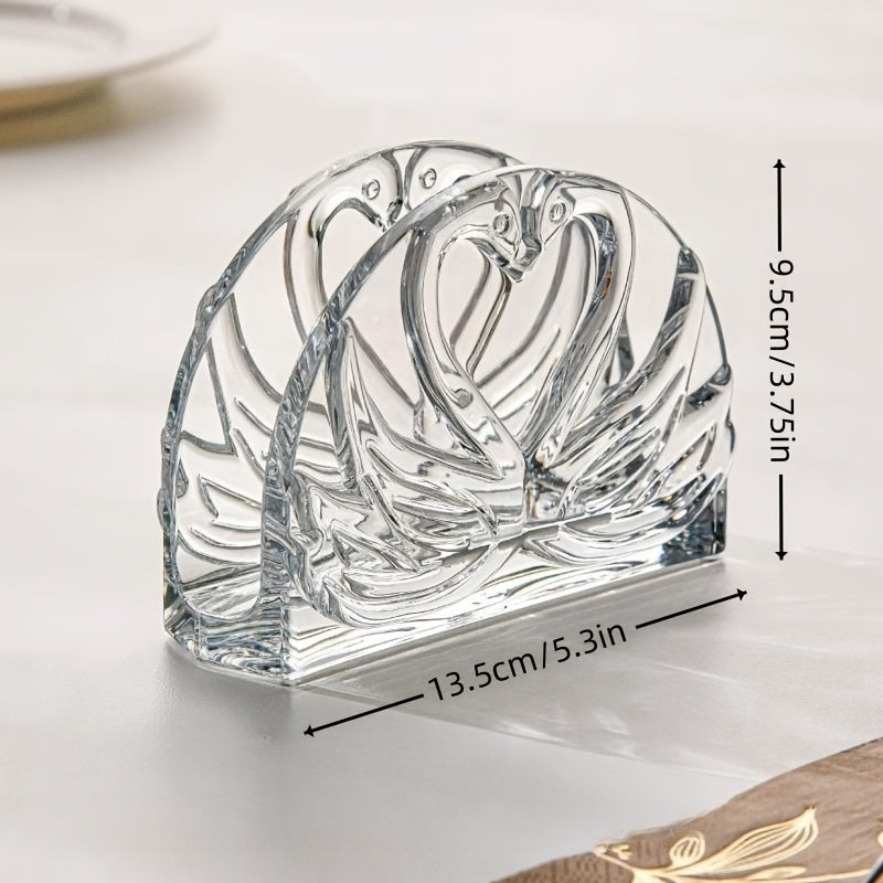Acrylic Napkin Holder Modern Upright Design for Dining Table Kitchen Decor