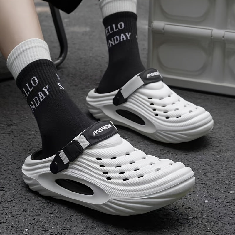 Women's Casual EVA Clogs Slip-On Shoes with Ventilation Holes and Adjustable Strap