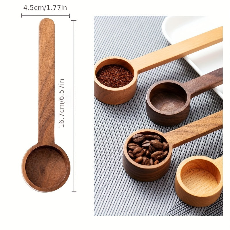 Solid Wood Measuring Spoon for Coffee and Powder, Accurate Kitchen Tool