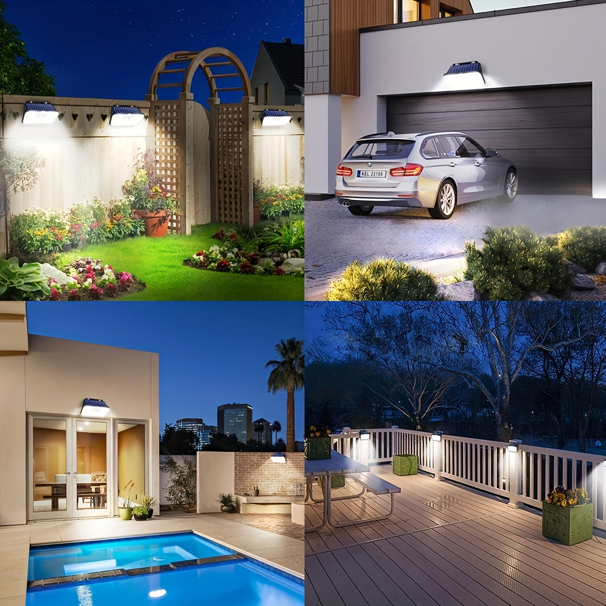 Solar Outdoor Garden Light with 178 LEDs Motion Sensor Waterproof IP65 Security Lamp