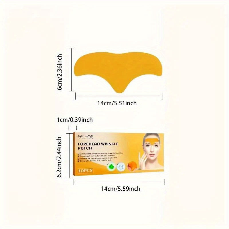 10 Collagen Forehead Patches for All Skin Types Alcohol-Free Moisturizing