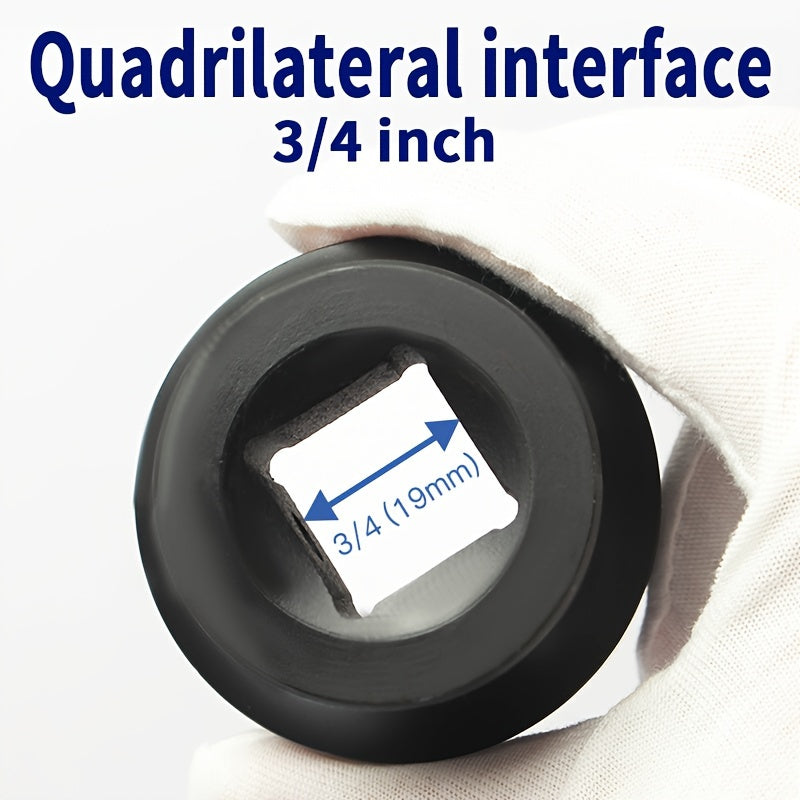 Тяжелая пневматическая головка-ключ 3/4 дюйма, средняя длина, хром-ванадий