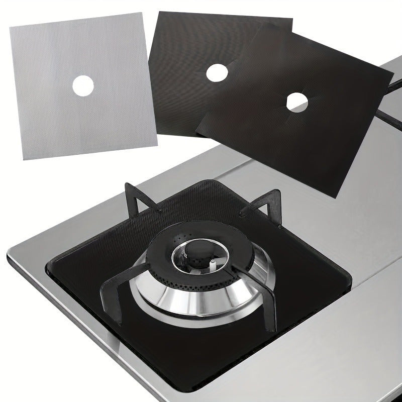 Double Thickness Non-Stick Stove Burner Covers for Gas Stoves, Reusable and Easy to Clean