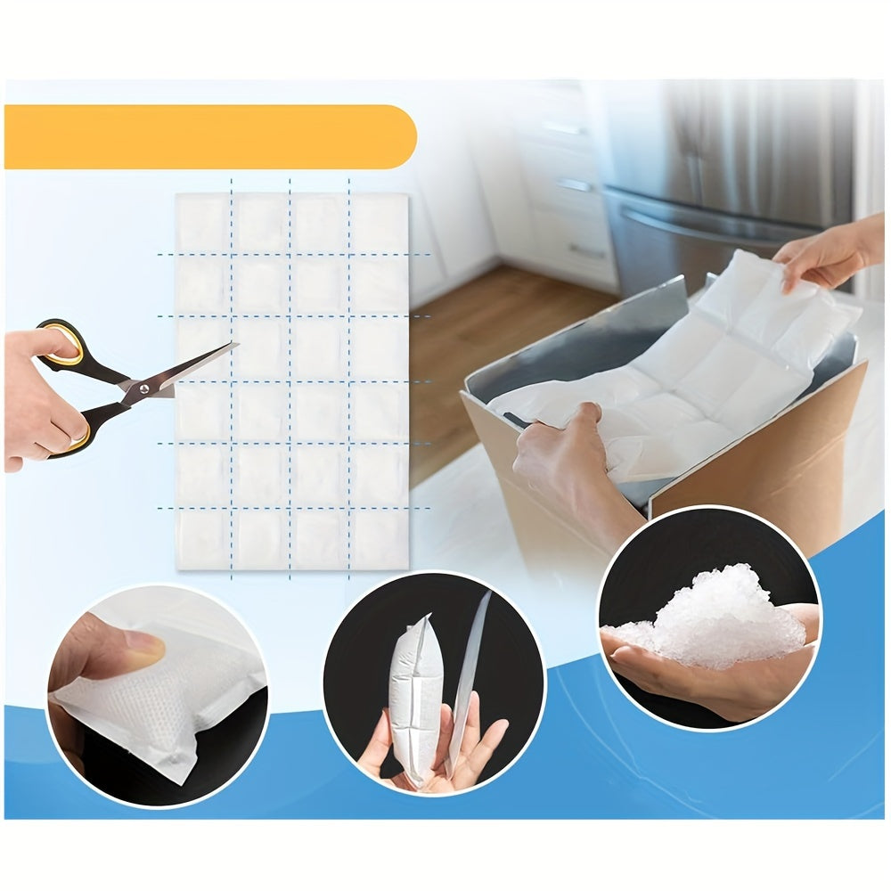 10 Sheets Reusable Ice Gel Packs for Shipping Frozen Food Coolers