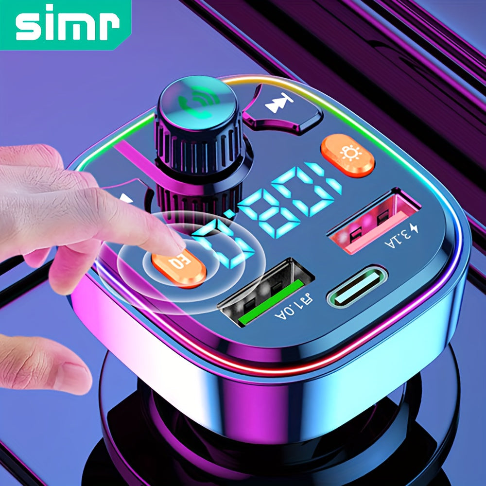Wireless Car FM Transmitter MP3 Player Dual USB Fast Charger LED Backlit