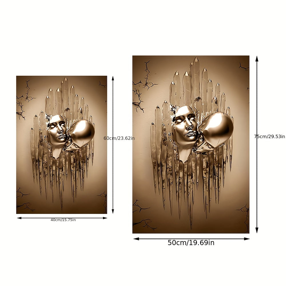 Abstract Canvas Wall Art of Love Couples Kissing 40x60cm or 50x75cm Home Decor