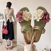 Women Slide Sandals Flat Summer Outdoor Comfortable Durable