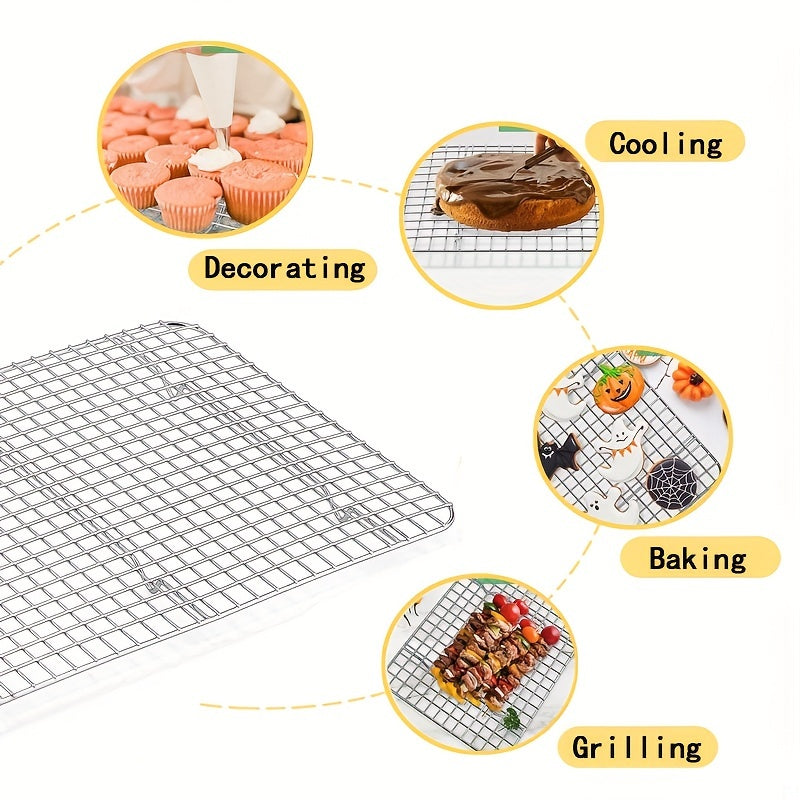 Stainless Steel Baking Sheet Set with Cooling Rack Oven-Safe Durable Cookware