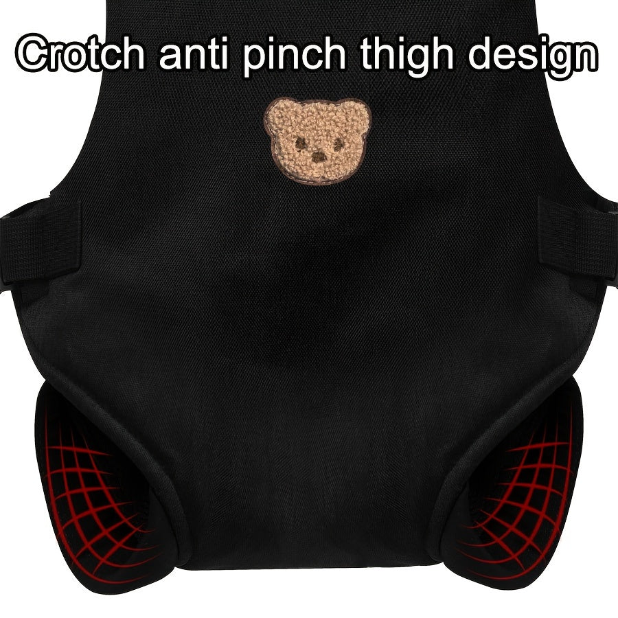 Baby Carrier Ergonomic Polyester Wrap with Adjustable X-Shape Shoulder Strap Non-Slip Hand Washable for Travel and Daily Use