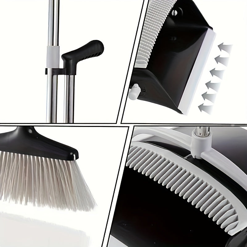 Cleaning Supplies Broom and Dustpan Set for Home and Office, Durable and Creative Design