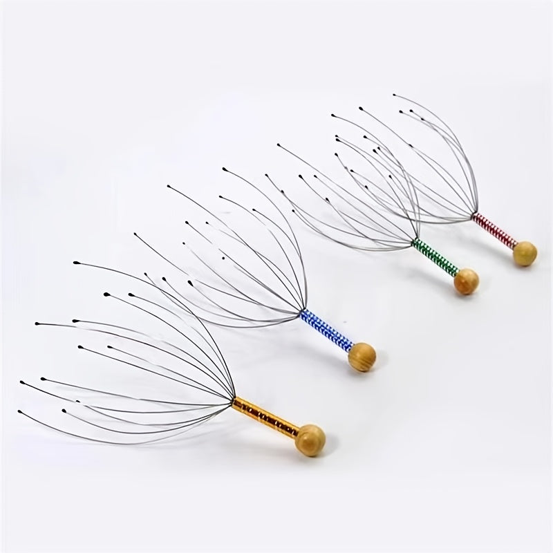 Handheld Scalp Massager for Deep Relaxation Hair Stimulation Stress Relief
