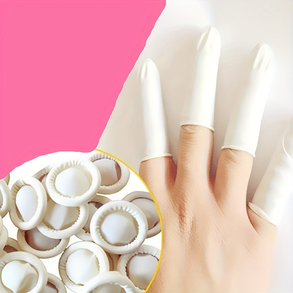 Silicone Finger Cots Pack 50 100pcs Reusable Powder-Free Anti-Static for Beauty Tattoos