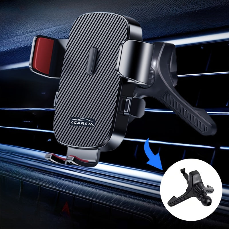 Car AC Vent Mount Durable ABS Triangle Rotating Hook with Metal Clasp