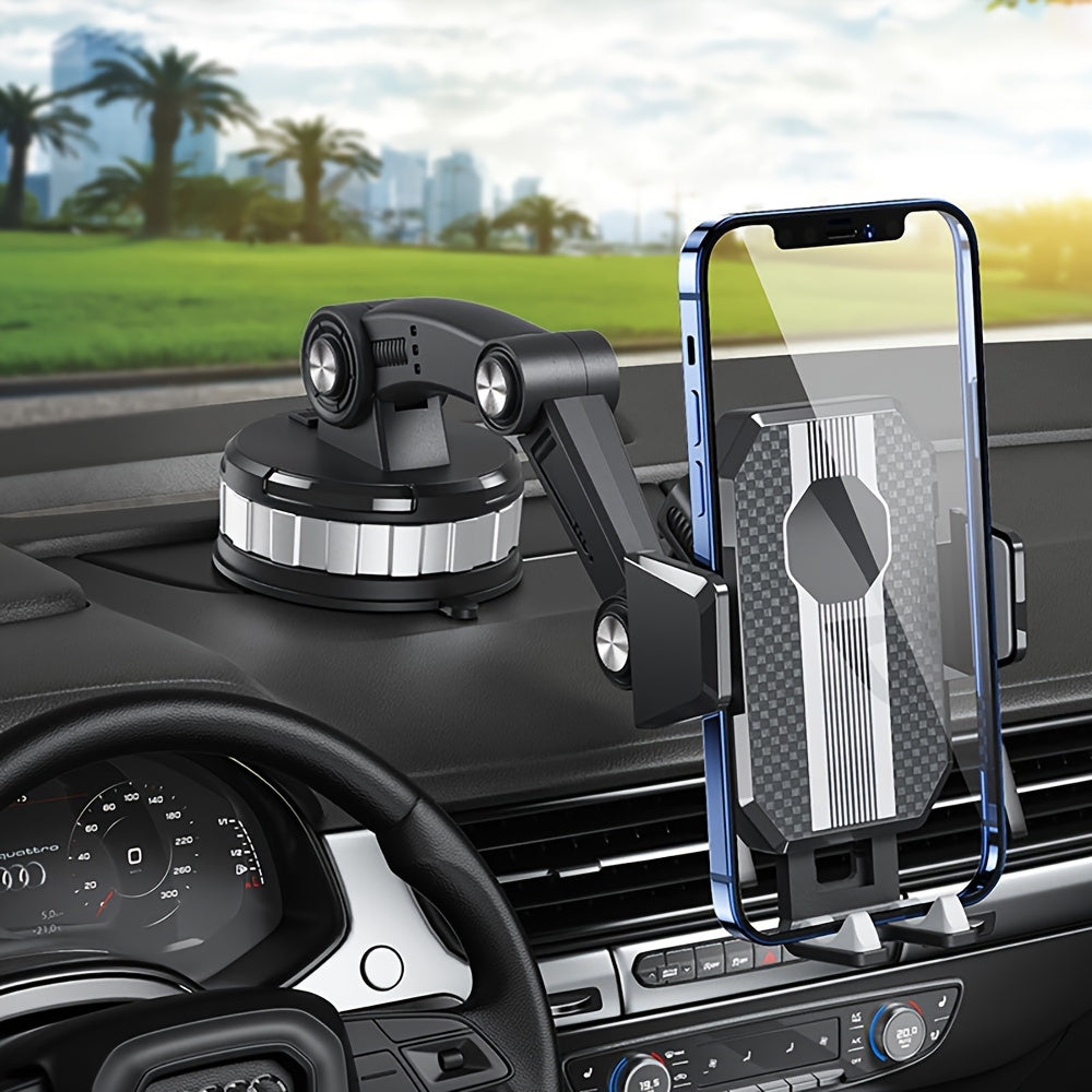 Car Mount Mobile Phone Holder For Vehicles Retractable Adjustable Suction Cup