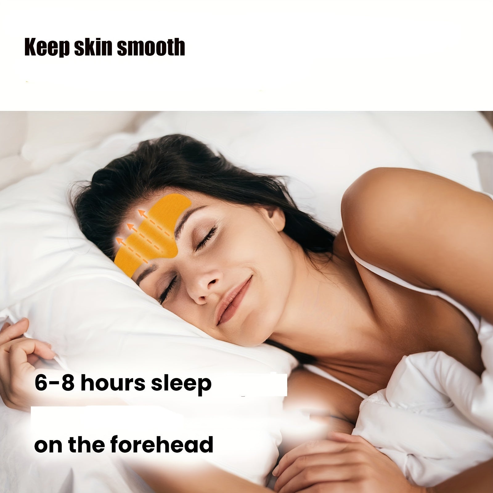 10pcs Forehead Firming Patches Smoothes Tightens Face Skin