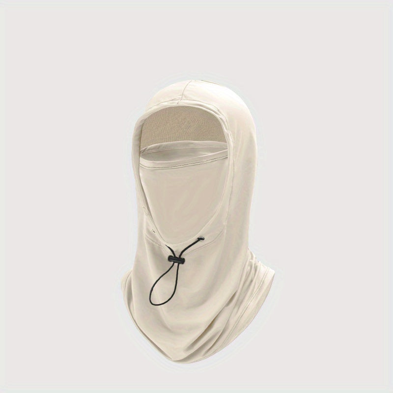 Unisex Ice Silk Balaclava Set with Sun Protection UV Neck Gaiter and Cap