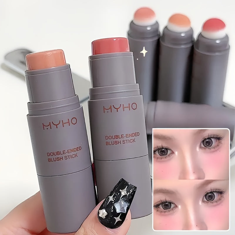 Long-Lasting Dual-Use Matte Blush Stick for Cheeks and Lips