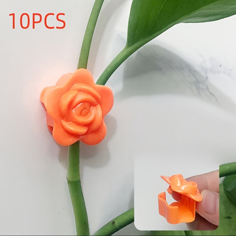 10pcs Self-Adhesive Wall Plant Clips for Climbing Roses Garden Support