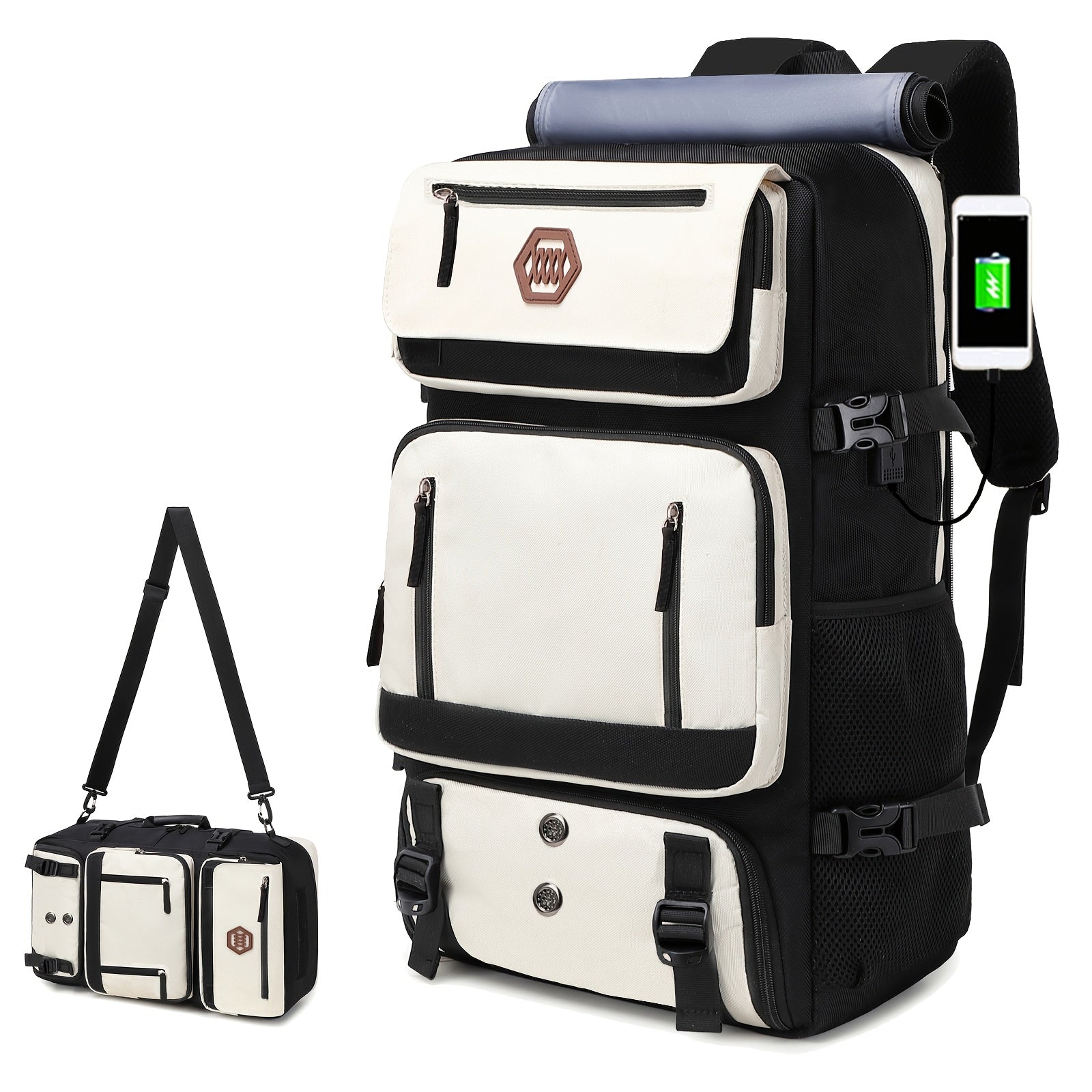 Erkaklar sayohat ruksagi, ayollar uchun qo'l yuk ruksagi, poyga uchun ruksak, 17.6 dyuymli noutbuk ruksagi, kollej uchun tasodifiy kunlik ruksak.