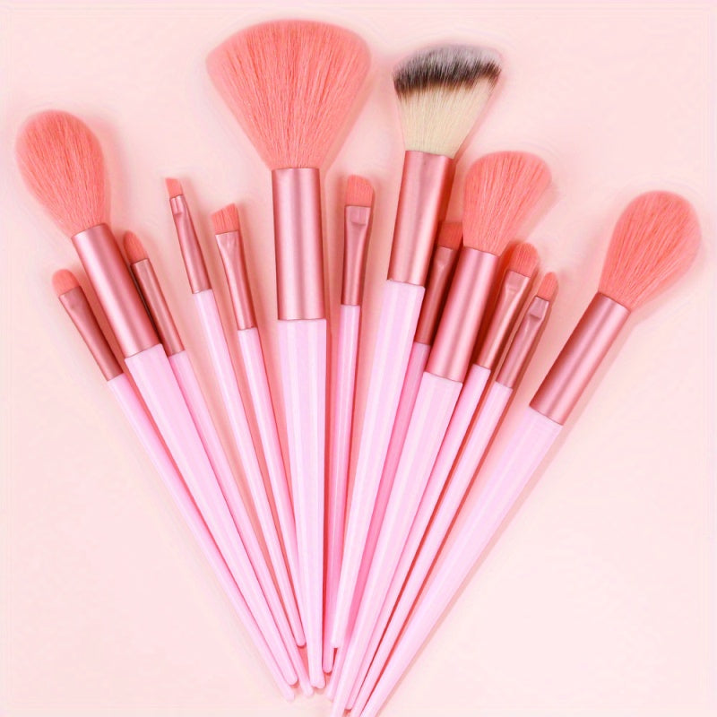 13pcs Makeup Brush Set Soft Fluffy Foundation Blush Eyeshadow Kabuki Beauty Tools
