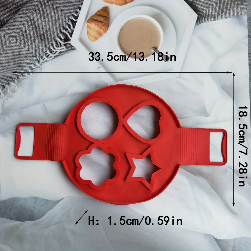 Silicone Egg Cooker Nonstick Pancake Mold Egg Ring for Omelets and Fried Eggs