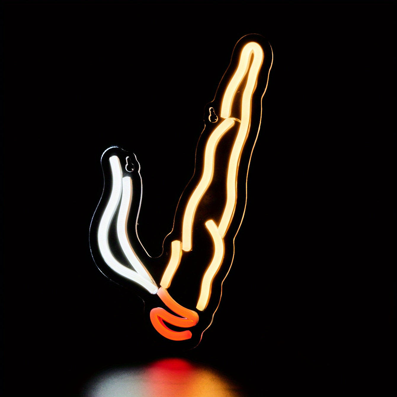Neon Wall Light Cigarette Shape USB Powered Wall Decor