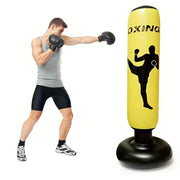 Lightweight Foldable PVC Vertical Punching Bag for Home Gym and Training
