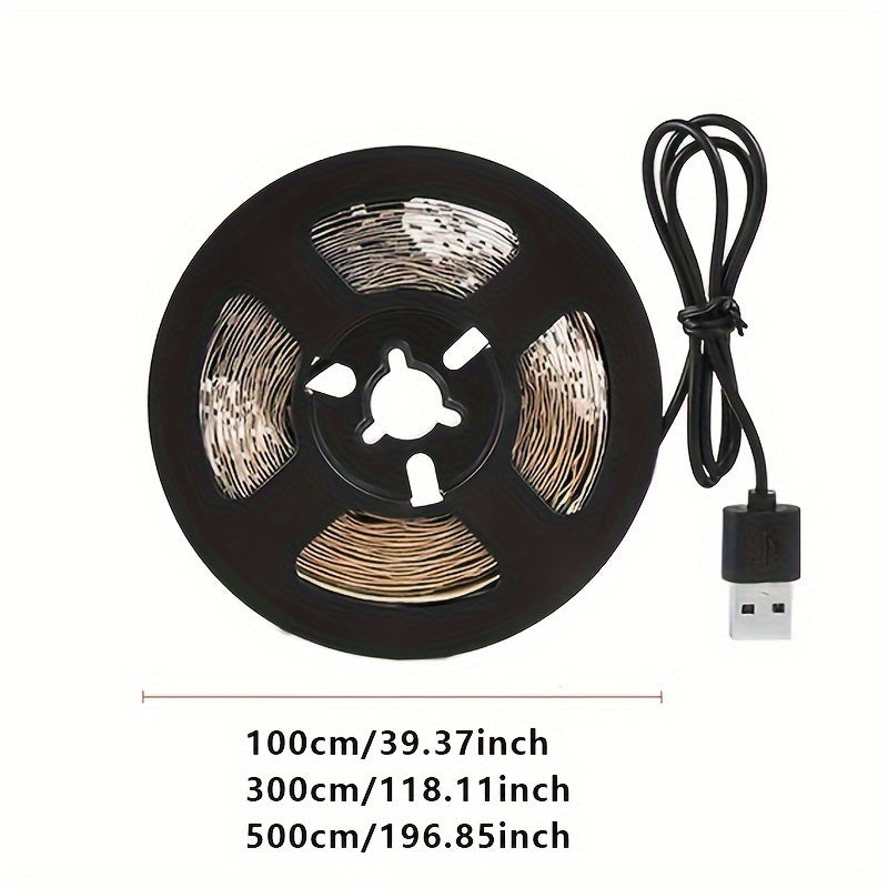 USB-Powered LED Grow Light Strip for Hydroponic and Greenhouse Plants Adjustable Length