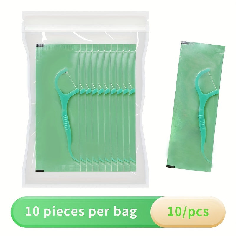 Mint Flavored Dental Flosser Picks 600 Pack Portable Deep Cleaning