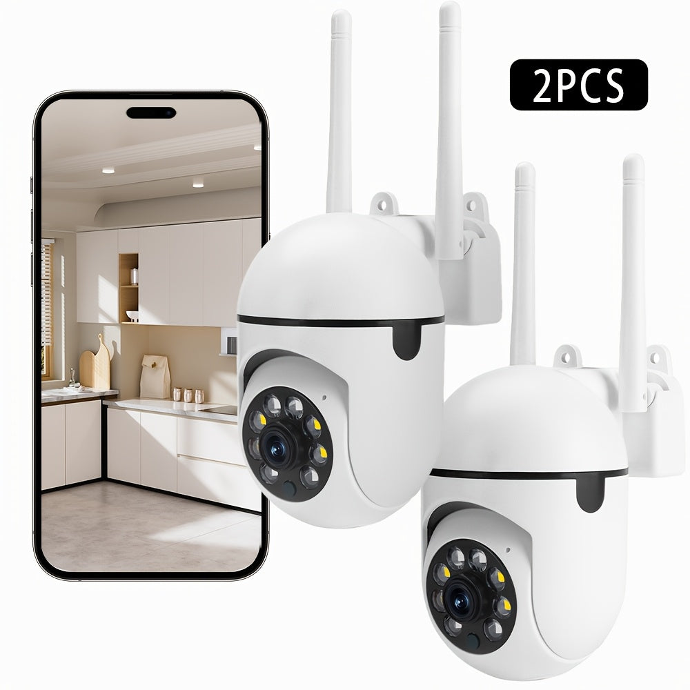 Wireless Security Cameras 1080P HD Night Vision Two-Way Audio Pan Tilt Zoom Motion Tracking for Home Security Pets Elderly Kids